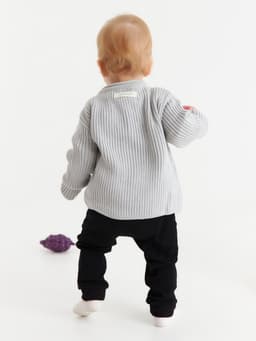 Кардиган вязаный «Крошка Я», рост 74-80, серый