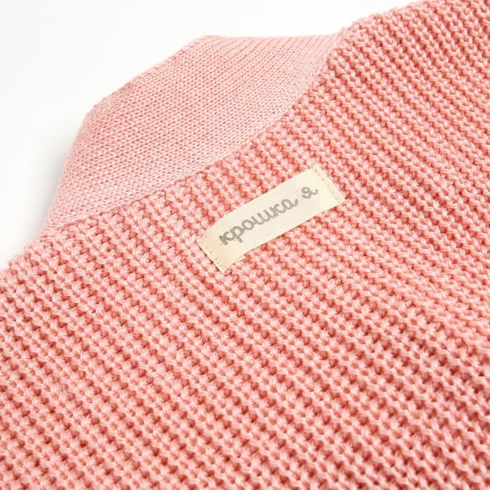 Кардиган вязаный «Крошка Я», рост 86-92, розовый