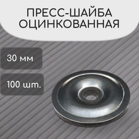 Пресс-шайба, оцинкованная, d=30 мм, без УФ-защиты, набор 100 шт.