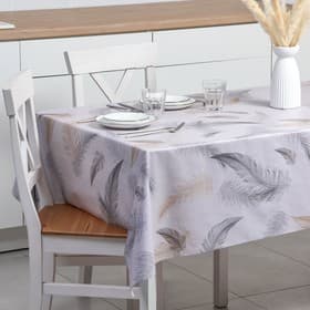 Клеёнка на стол «Перья», на тканевой основе, рулон 20 метров, ширина 137 см, толщина 0.25 мм