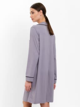 Сорочка ночная женская MINAKU: Home collection серая, размер 44