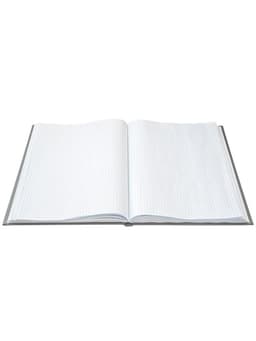 Книга учета А4, 144 листа, клетка, 200×290 мм, бумвинил, синий, блок офсетный