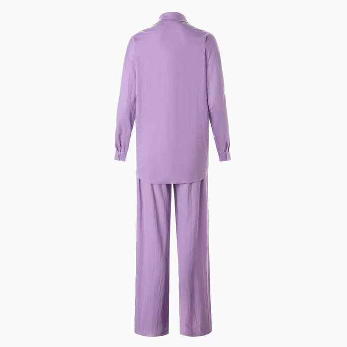 Костюм женский (сорочка, брюки) MINAKU, размер 44, сиреневый