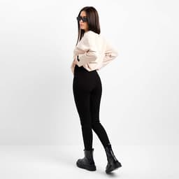 Легинсы спортивные женские Mist Old School, размер 42 (рост 175 см), чёрные