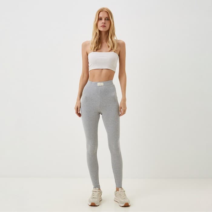Легинсы спортивные женские Mist Old School, размер 50 (рост 165 см), серые