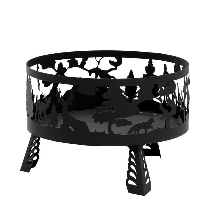 Костровая чаша «Лес», d=60 см, h=42 см, толщина стали 3 мм