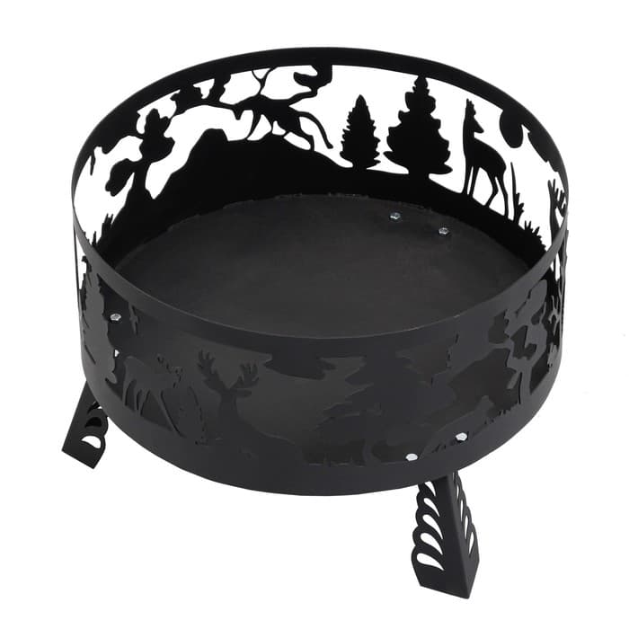 Костровая чаша «Лес», d=60 см, h=42 см, толщина стали 3 мм