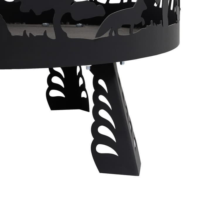 Костровая чаша «Лес», d=60 см, h=42 см, толщина стали 3 мм