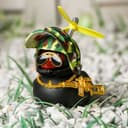 Игрушка на панель автомобиля «Утка с автоматом» чёрная