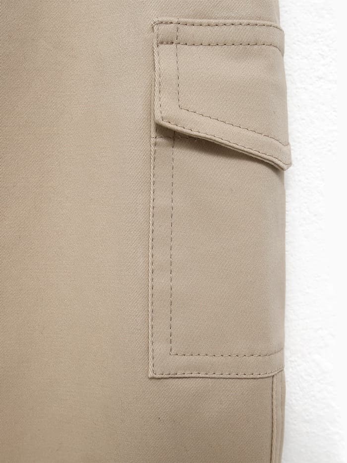 Джинсы для мальчика KAFTAN, на завязках, бежевые, рост 110-116 см