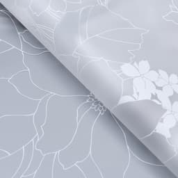 Пленка для цветов матовая, «Цветы с каймой», белый, 0.57×5 м ±5% см