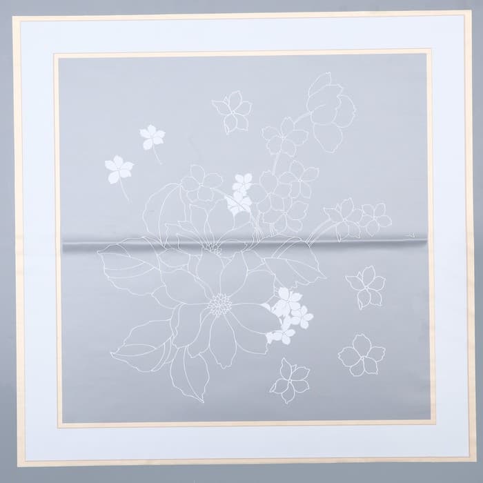 Пленка для цветов матовая, «Цветы с каймой», белый, 0.57×5 м ±5% см