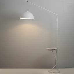 Торшер с беспроводной зарядкой для телефона «Велл» Е27 40 Вт динамик белый 90×35×168-185 см