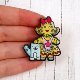 Деревянный значок ZUFA «Мисс Пря»