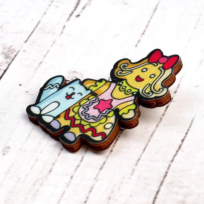 Деревянный значок ZUFA «Мисс Пря»