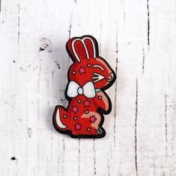 Деревянный значок ZUFA «Заяц»