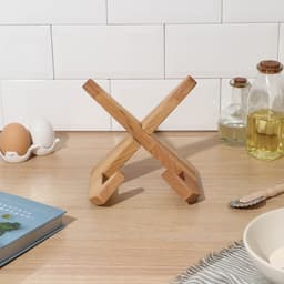 Подставка деревянная для книг, планшетов Adelica, 16.5×12.5×16.5 см, длина 1 детали 22.5 см, берёза