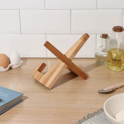 Подставка деревянная для книг, планшетов Adelica, 16.5×12.5×16.5 см, длина 1 детали 22.5 см, берёза