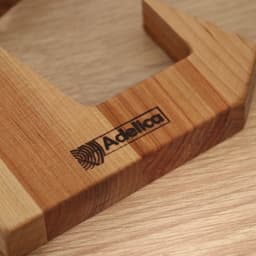 Подставка деревянная для книг, планшетов Adelica, 16.5×12.5×16.5 см, длина 1 детали 22.5 см, берёза