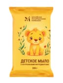 Мыло туалетное 200 г «Детское» в цветной обертке флоупак марки Детское