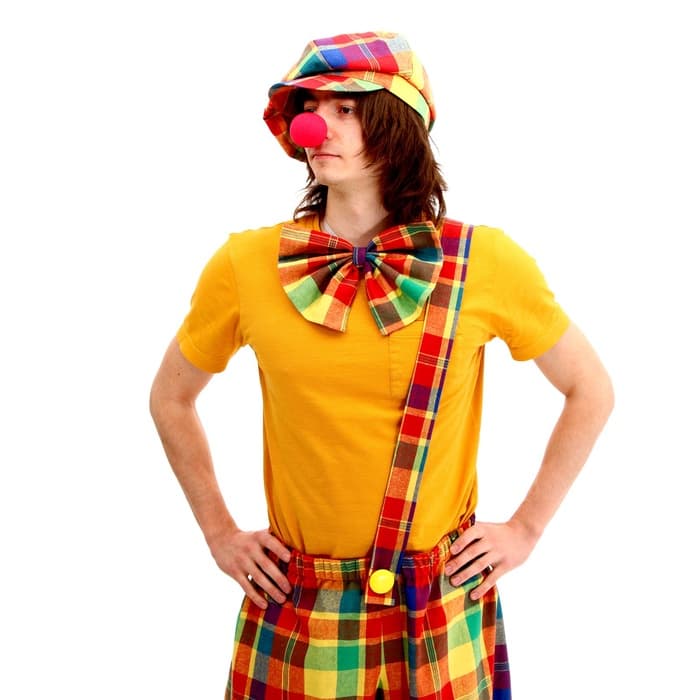 Костюм карнавальный «Клоун с бабочкой», цветная клетка, р. 48-56