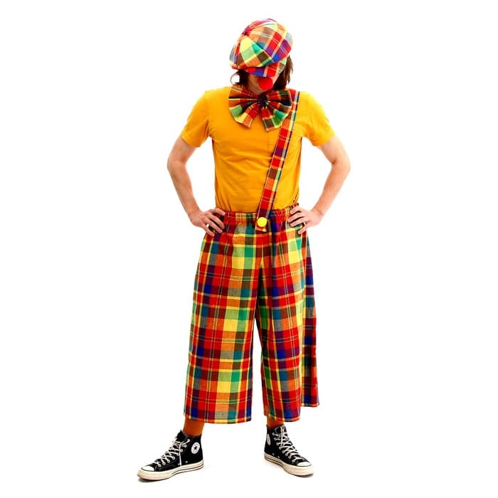 Костюм карнавальный «Клоун с бабочкой», цветная клетка, р. 48-56