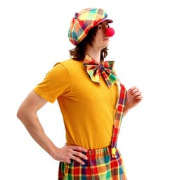 Костюм карнавальный «Клоун с бабочкой», цветная клетка, р. 48-56