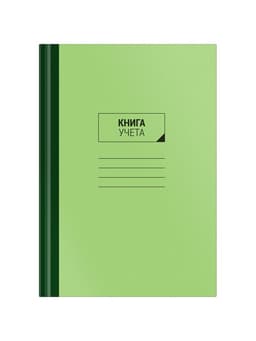 Книга учета OfficeSpace, А4, 96 листов, клетка, 200×290 мм, блок газетный, зеленая