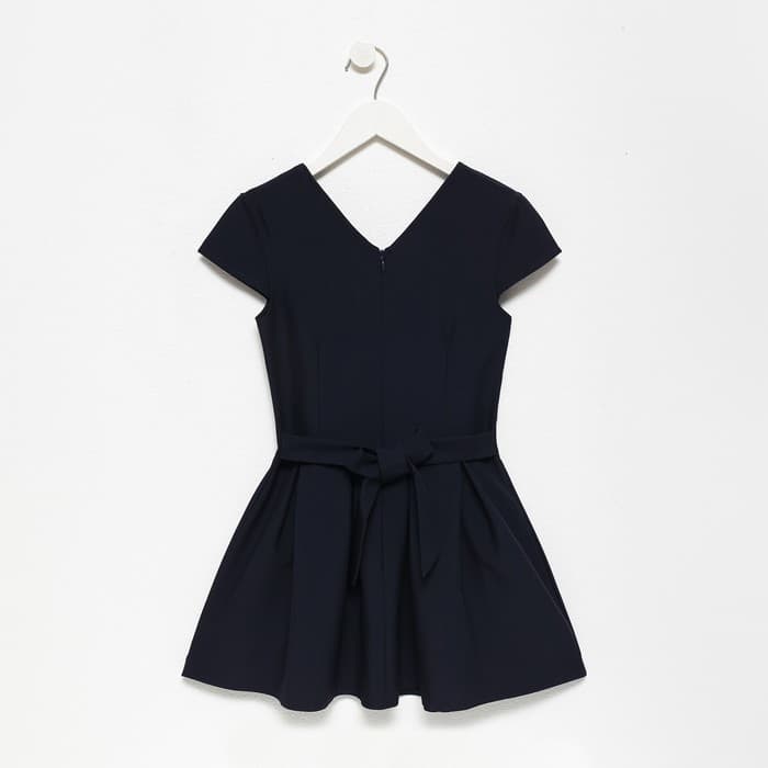 Сарафан школьный для девочек, тёмно-синий, рост 122 см