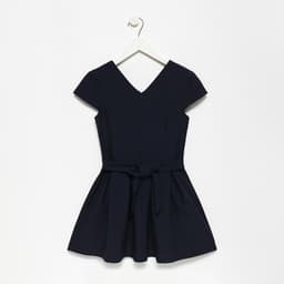 Сарафан школьный для девочек, тёмно-синий, рост 122 см