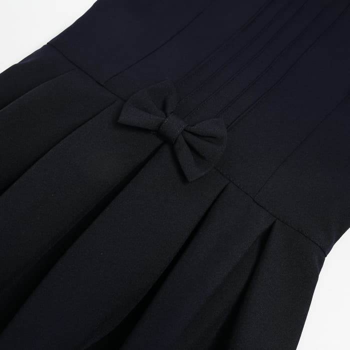 Сарафан школьный для девочек, тёмно-синий, рост 122 см