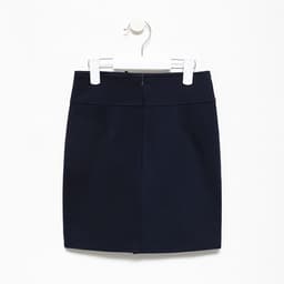 Юбка школьная для девочек, цвет тёмно-синий, рост 140 см