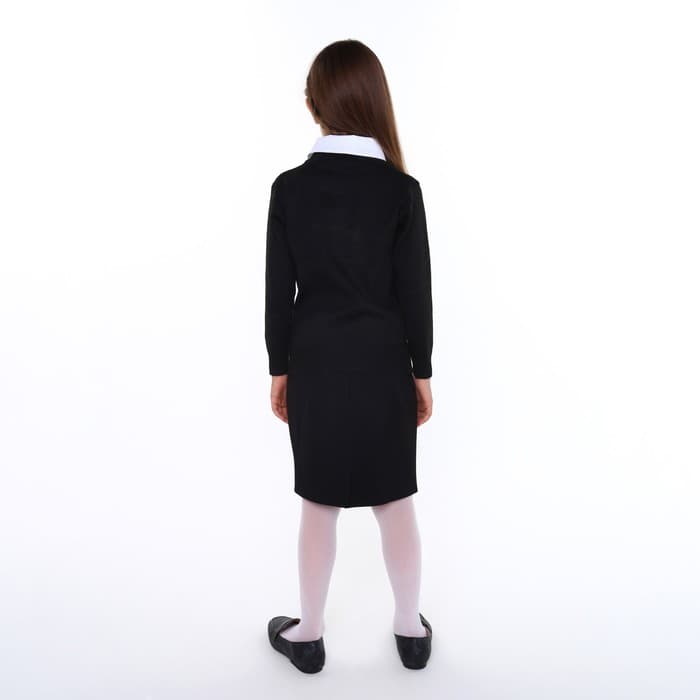 Юбка школьная для девочек, цвет чёрный, рост 146 см