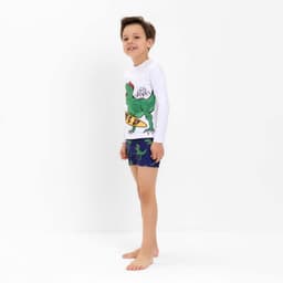 Костюм купальный для мальчика KAFTAN «Динозавр», сине-белый, рост 98-104 см