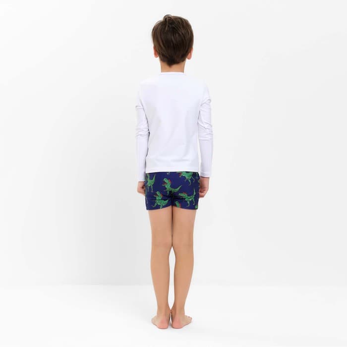 Костюм купальный для мальчика KAFTAN «Динозавр», сине-белый, рост 98-104 см