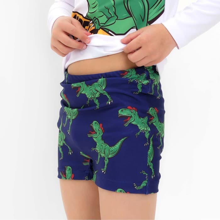 Костюм купальный для мальчика KAFTAN «Динозавр», сине-белый, рост 98-104 см