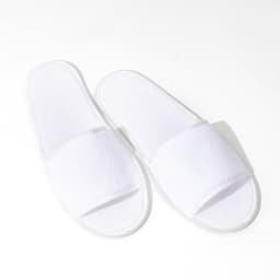 Тапочки махровая ткань, поролон 3 мм, картон 43 размер (индивидуальная упаковка)