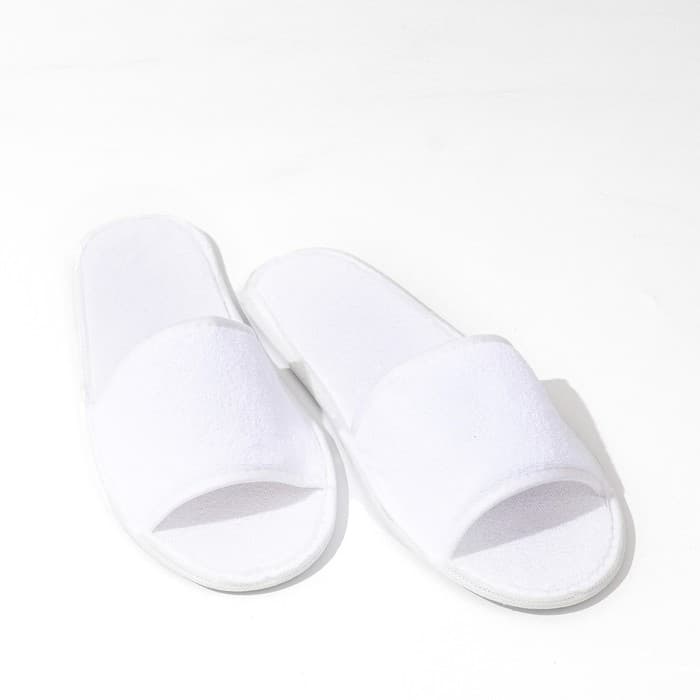 Тапочки махровая ткань, поролон 3 мм, картон 43 размер (индивидуальная упаковка)