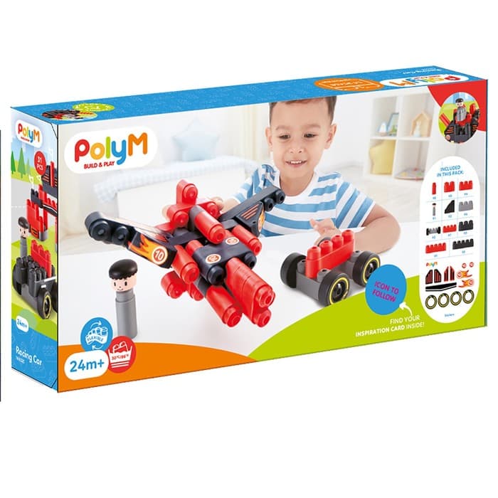 Конструктор детский «Гоночный автомобиль», 31 элемент