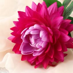 Цветы искусственные «Бегония» премиум, 14×60 см, сиреневые