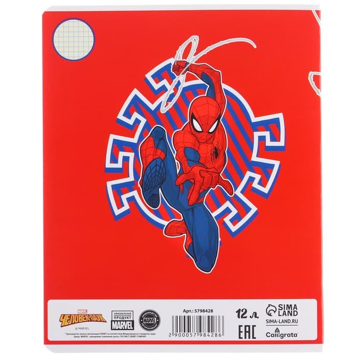 Набор первоклассника в папке, «Человек-паук», 40 предметов