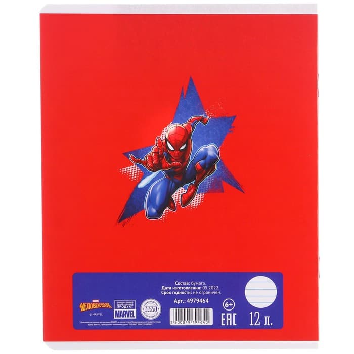 Набор первоклассника в папке, «Человек-паук», 40 предметов