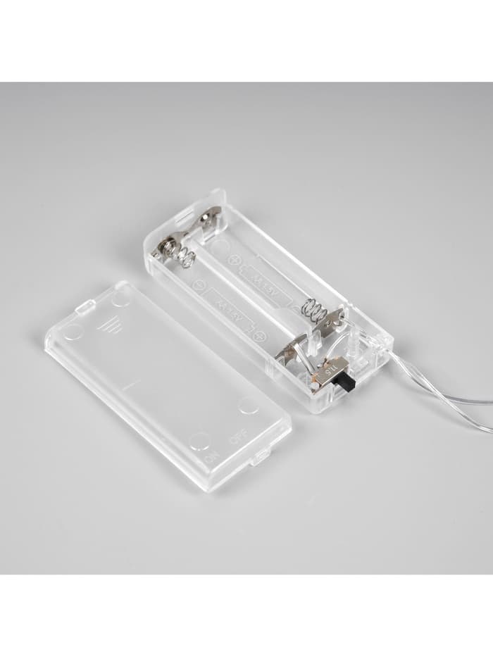 Светодиодная верхушка на ёлку «Звезда белая», 16 см, 10 LED, от батареек ААх2, фиксинг, свечение тёплое белое