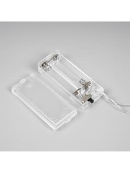 Светодиодная верхушка на ёлку «Звезда белая», 16 см, 10 LED, от батареек ААх2, фиксинг, свечение тёплое белое