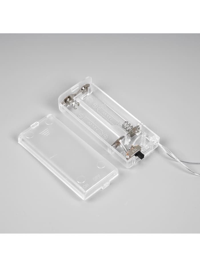 Светодиодная верхушка на ёлку «Звезда белая», 16 см, 10 LED, от батареек ААх2, фиксинг, свечение красное