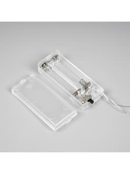 Светодиодная верхушка на ёлку «Звезда белая», 16 см, 10 LED, от батареек ААх2, фиксинг, свечение красное