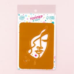 Топпер для торта «Девушка с кудрями», золотой