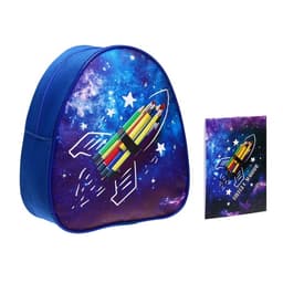 Детский рюкзак с блокнотом «Космос», 23×20.5 см