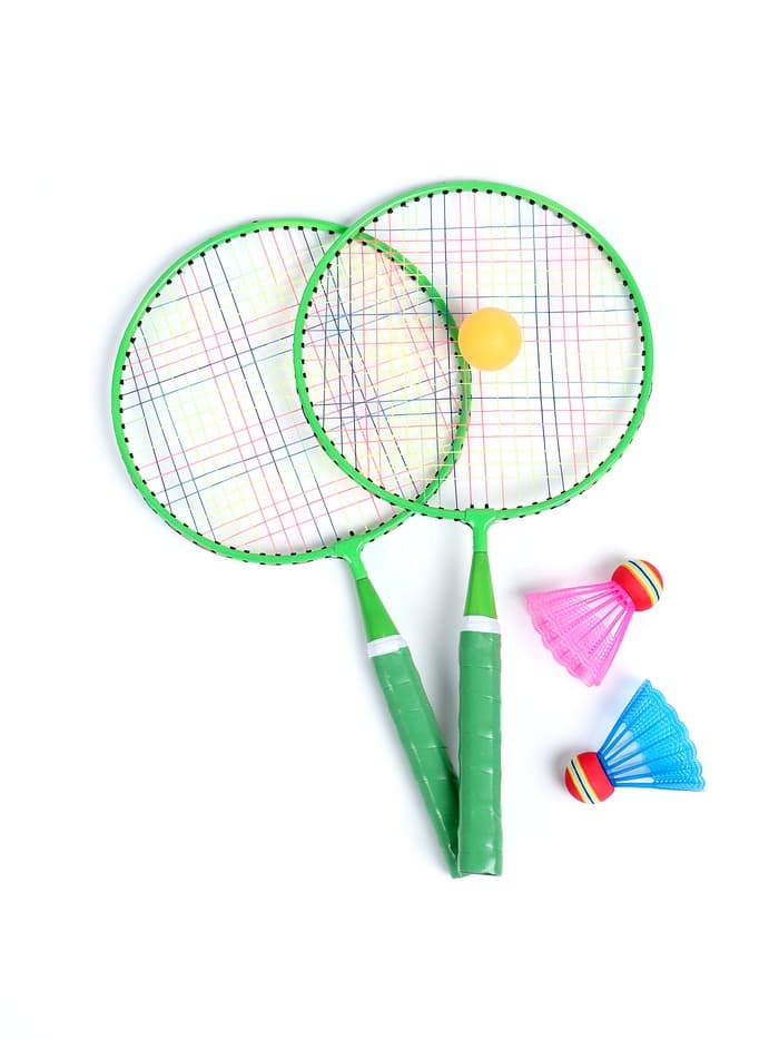 Набор для бадминтона ONLYTOP «Друзья»: 2 ракетки 44 см, 2 волана, мяч, чехол, зелёный