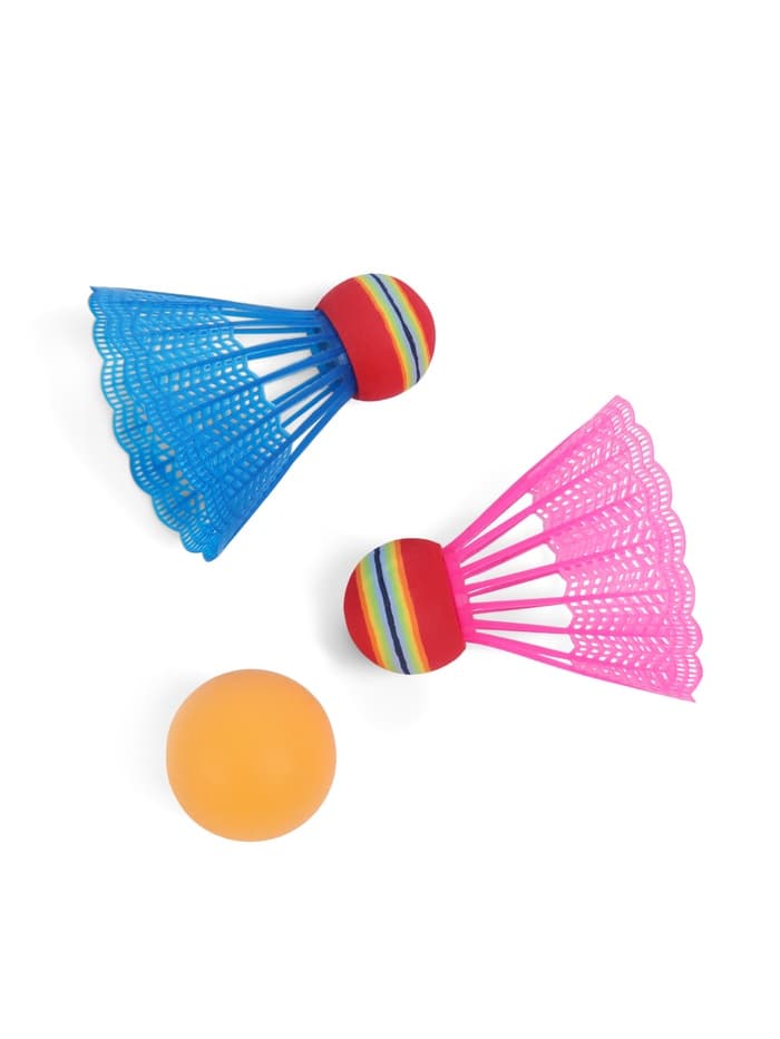 Набор для бадминтона ONLYTOP «Друзья»: 2 ракетки 44 см, 2 волана, мяч, чехол, зелёный